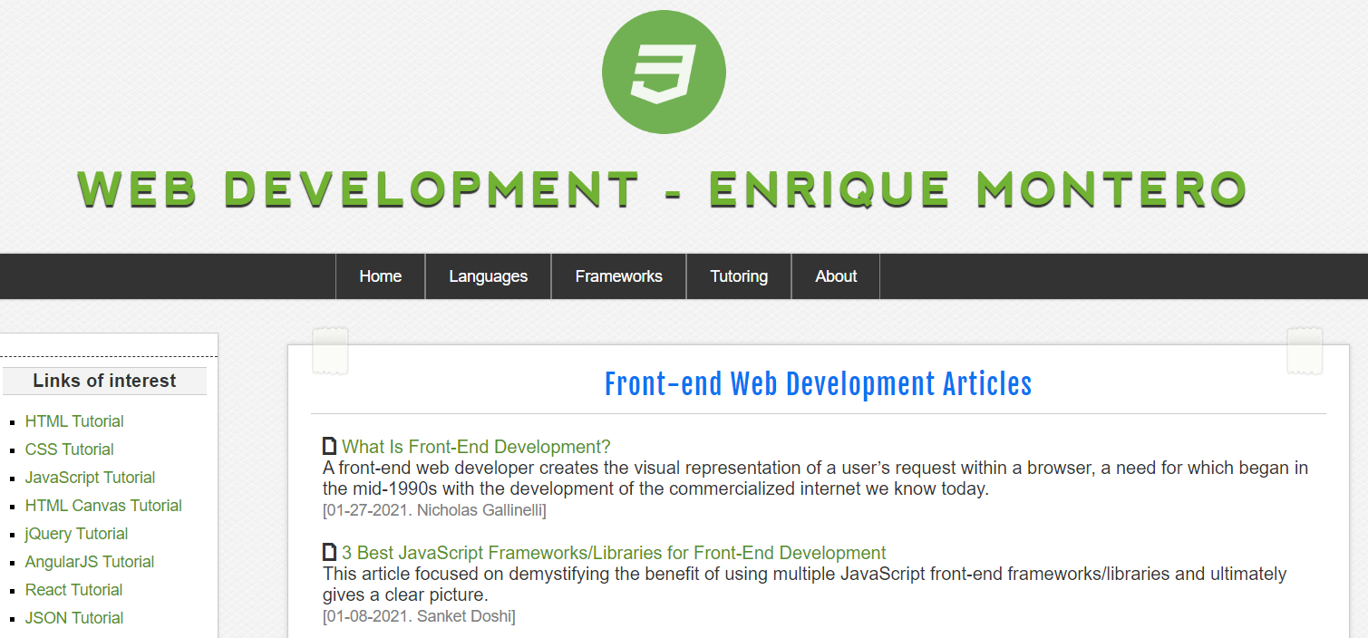 Web Development Project